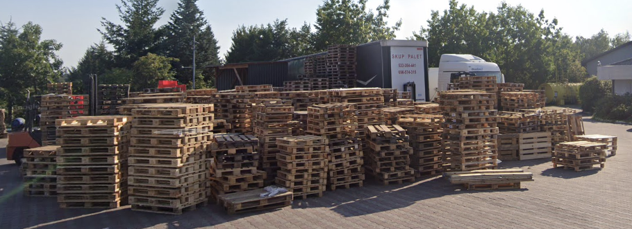 Plac firmowy SKUP PALET przy S5 w Lesznie